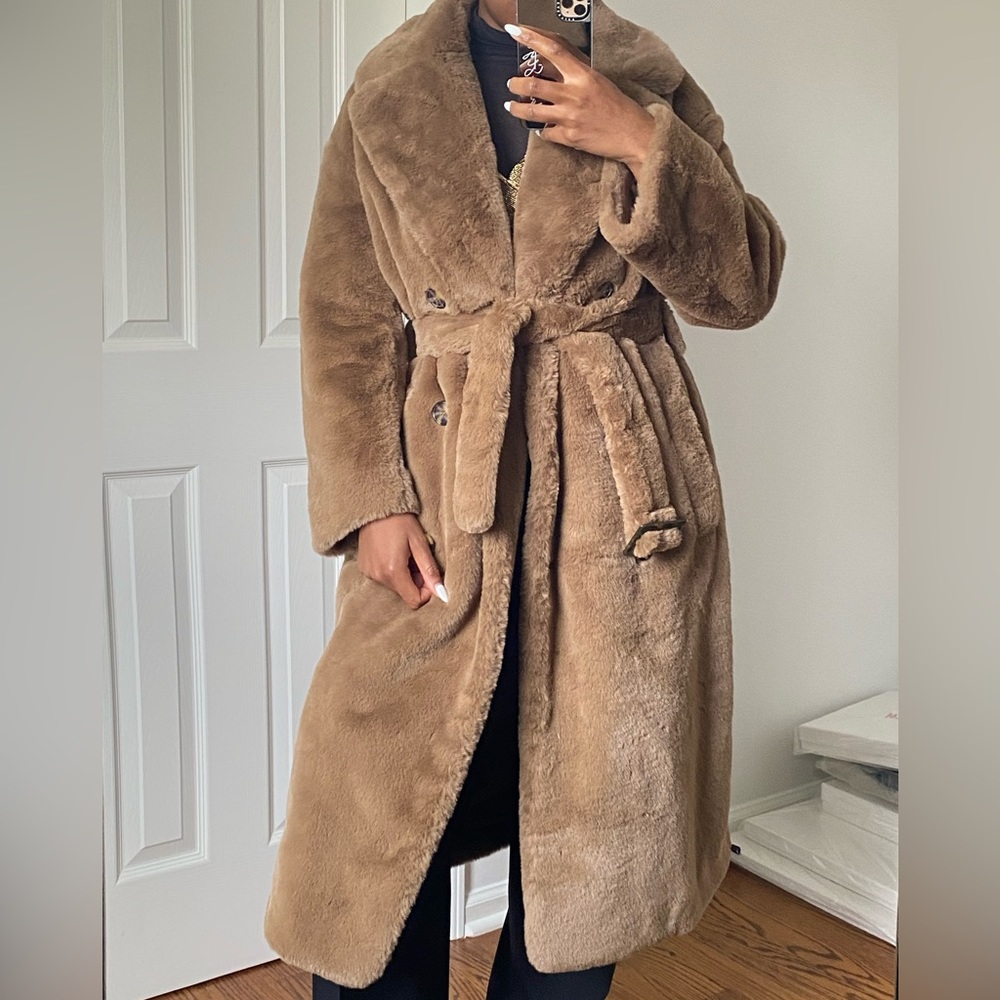 H&M faux fur coat